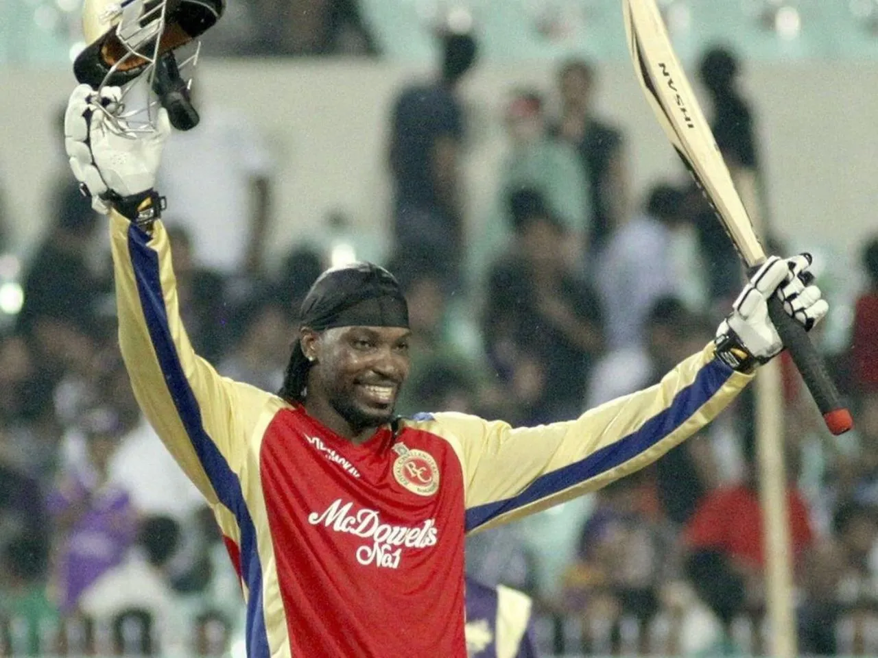 Chris Gayle hit five sixes in an over against PWI in 2012