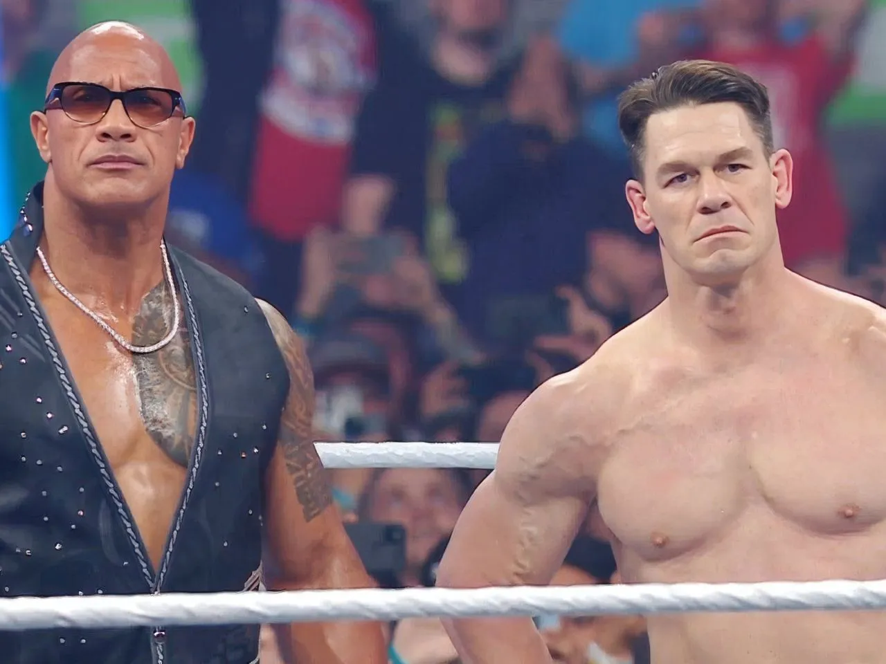 John Cena and Rock