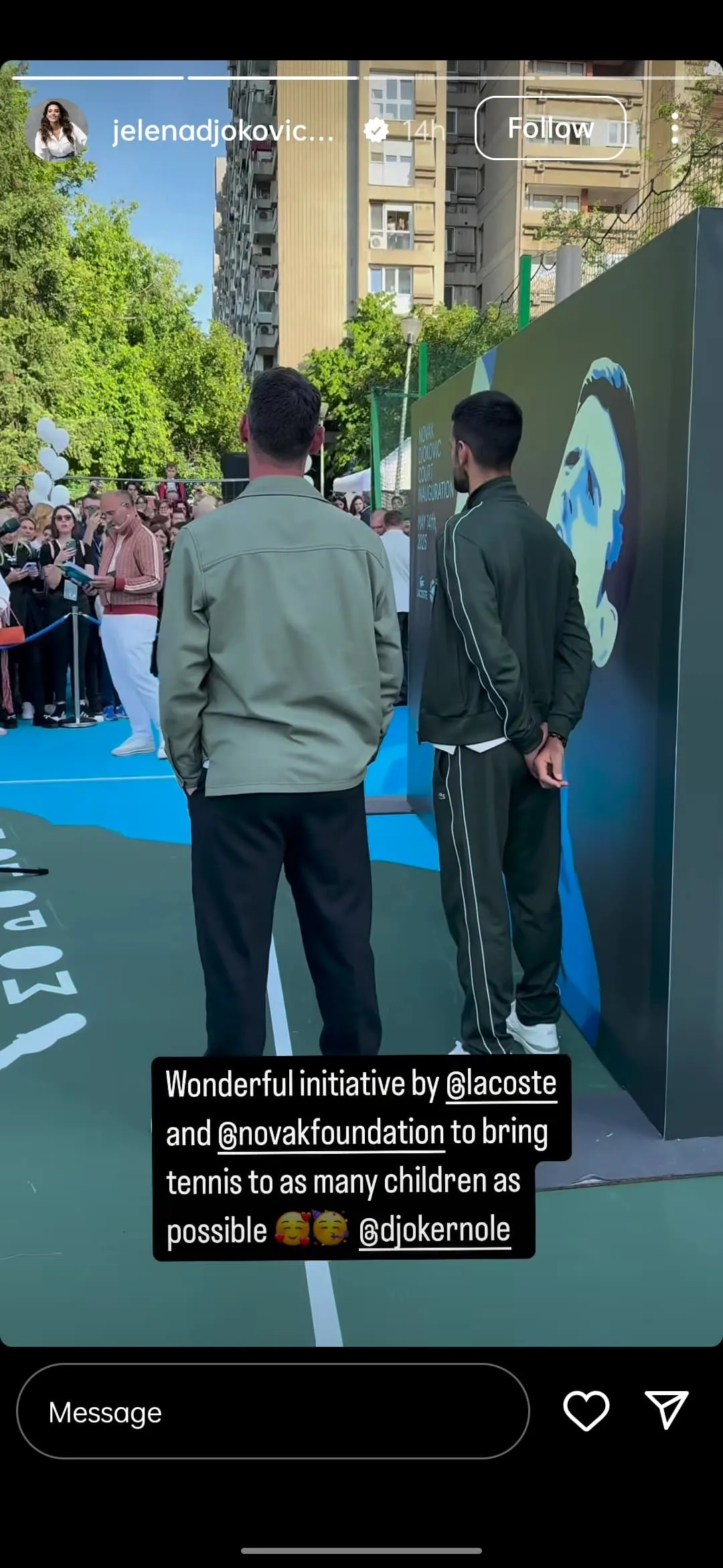 Jelena Djokovic Celebrates Her Husband’s Dedication