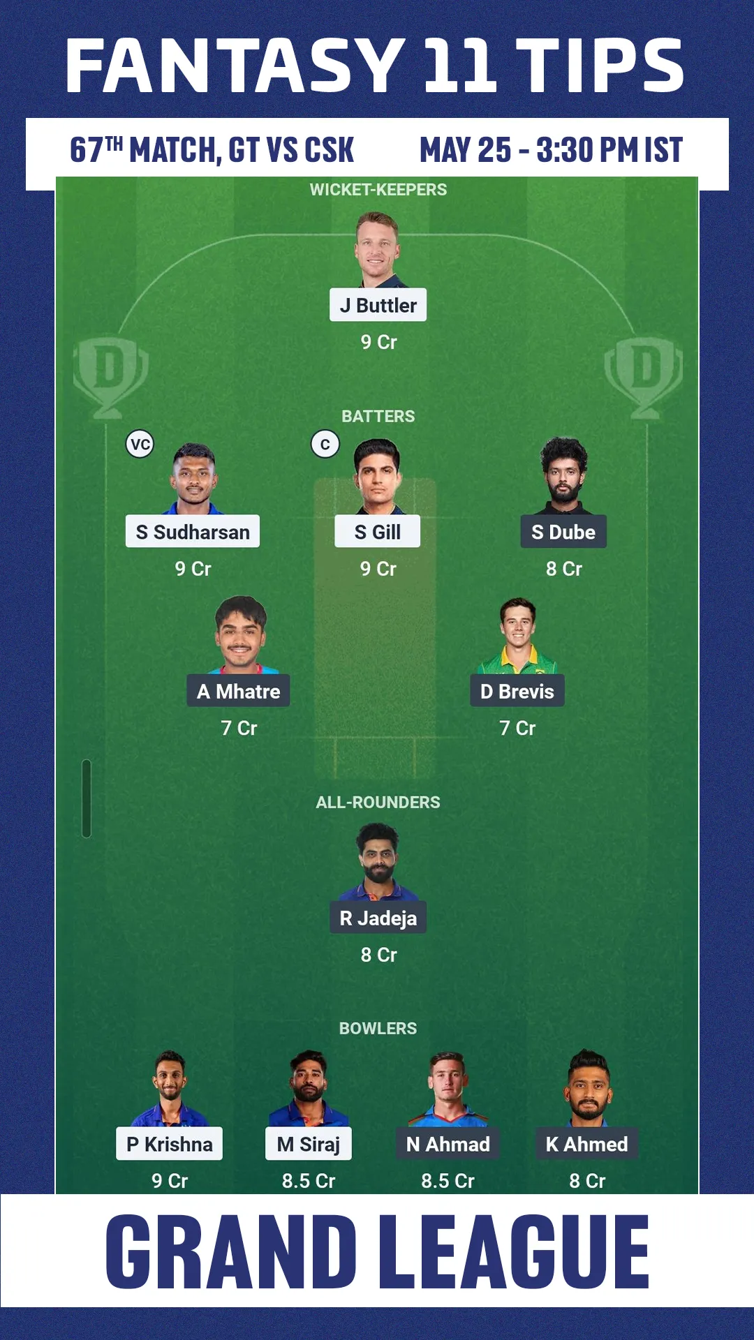 GT vs CSK GL 