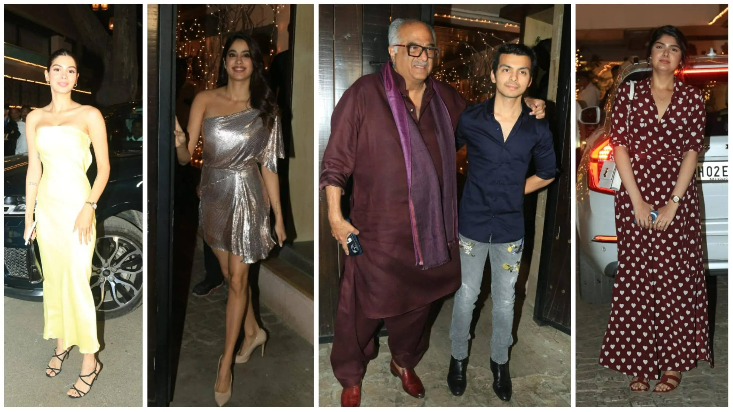 Boney Kapoor poses with Janhvi Kapoor's rumoured boyfriend at Anil Kapoor's  bash | Bollywood - Hindustan Times