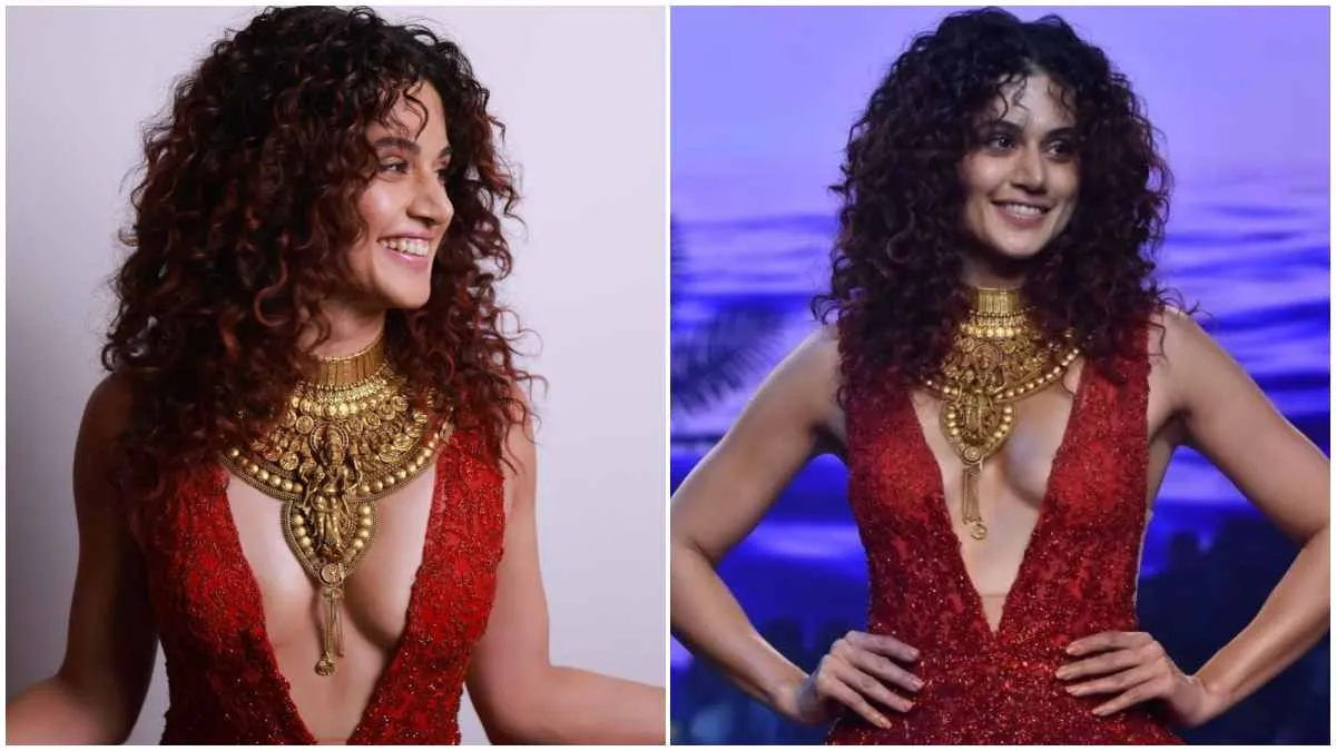 Taapsee Pannu In Trouble, Complaint Filed Against Actress Pairing Laxmi Neckpiece Bold Outfit Details - Filmibeat