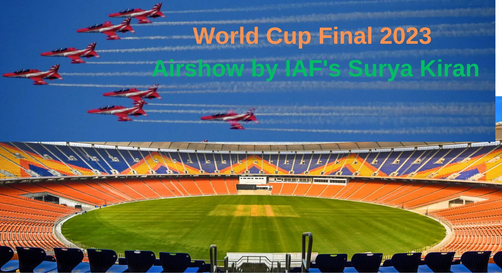 World Cup Final 2023: Airshow by IAF's Surya Kiran - Orbitshub