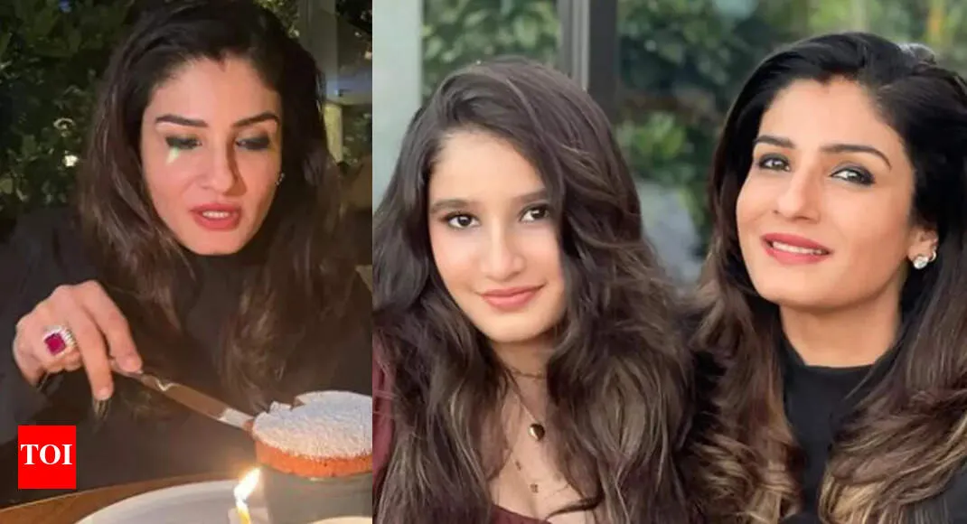 Raveena Tandon shares a glimpse of her birthday celebration in LA and  Mumbai | Hindi Movie News - Times of India