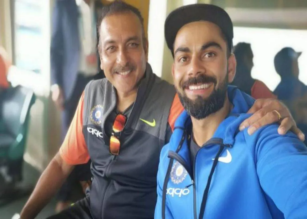 ravi shastri and virat kohli