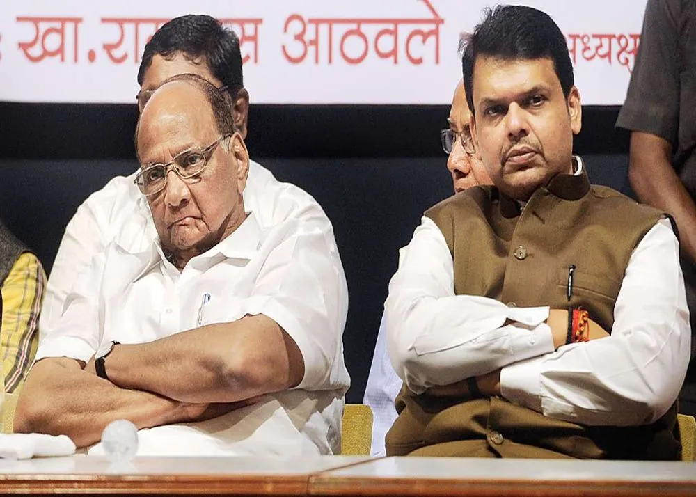 Sharad powar and Devendra fadnavis