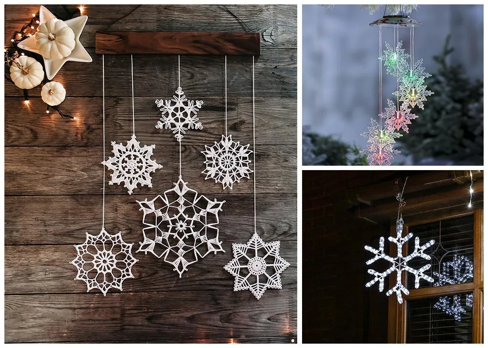 Snowflakes hanging