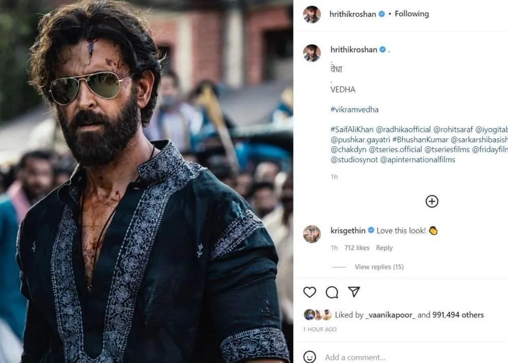 vikram vedha first look