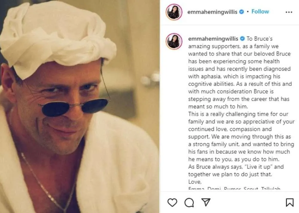 bruce willis aphasia