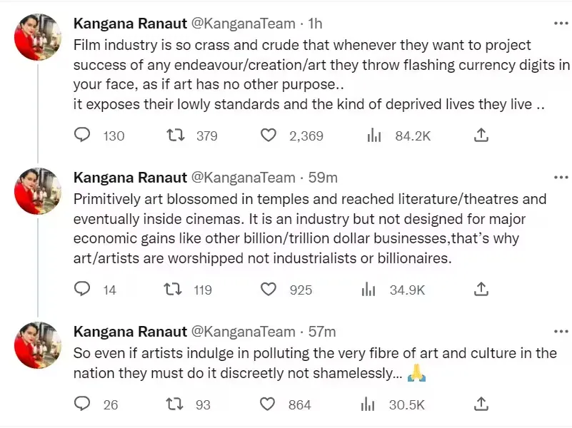 Kangana Ranaut's Shocking Statement: 