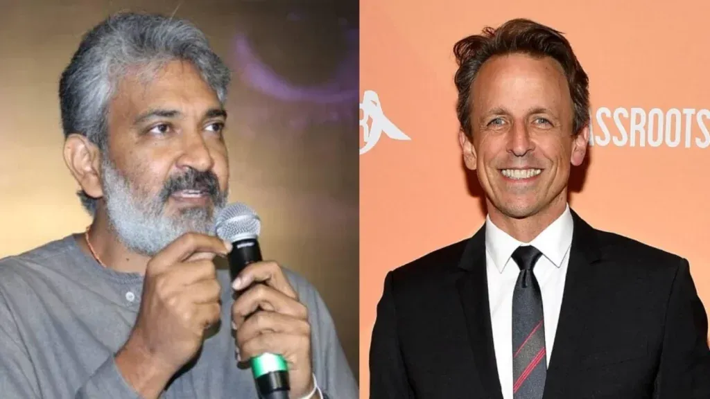 SS Rajamouli with Seth Meyers