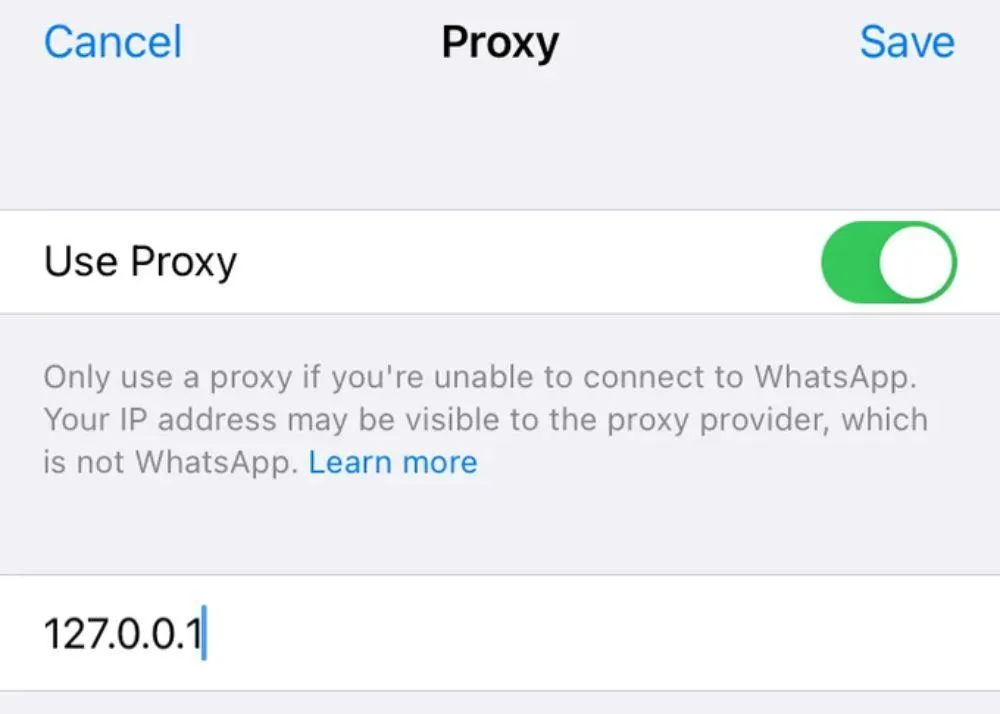 WhatsApp Proxy