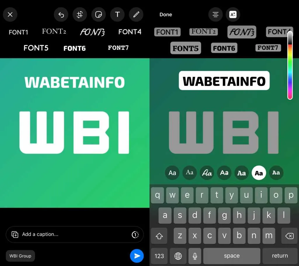 New upcoming updates in WhatsApp ios drawing tools 