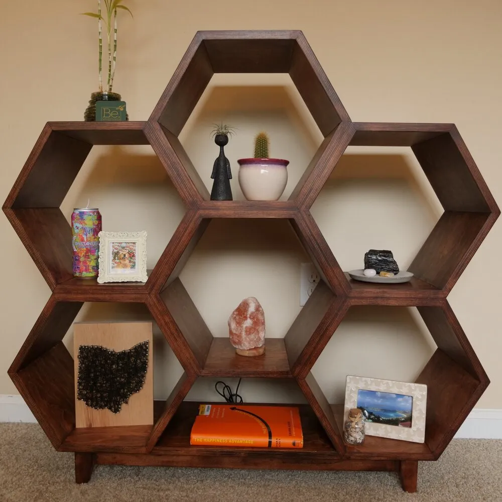 honeycomb shelf designs