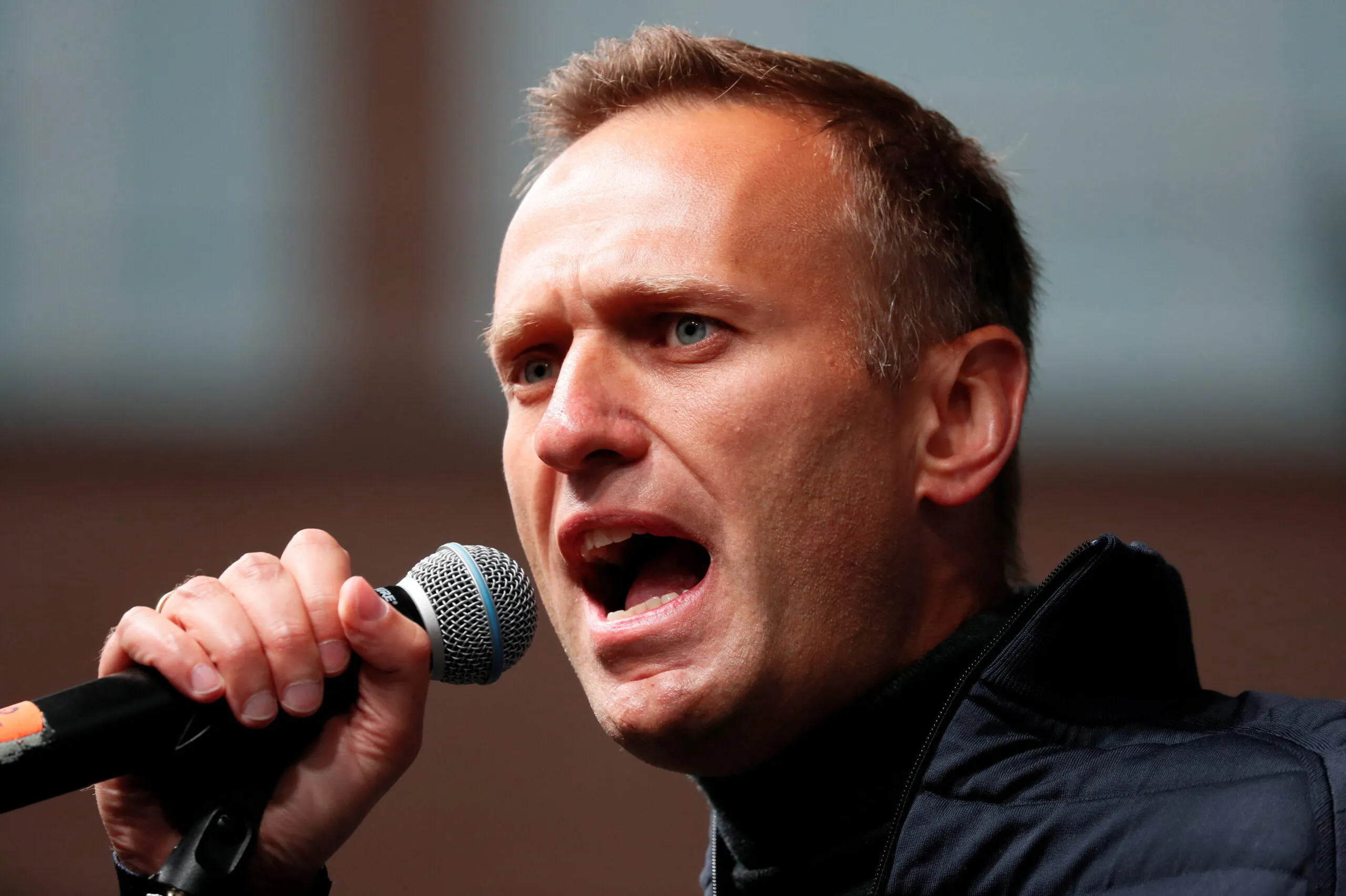 Russian opposition leader Navalny attends a rally to demand the release of jailed protesters in Moscow