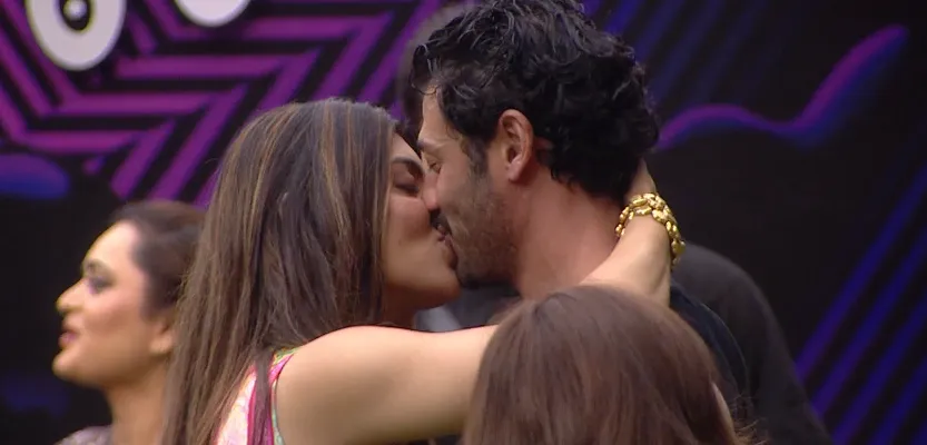 Akanksha Puri and Jad Hadid liplock