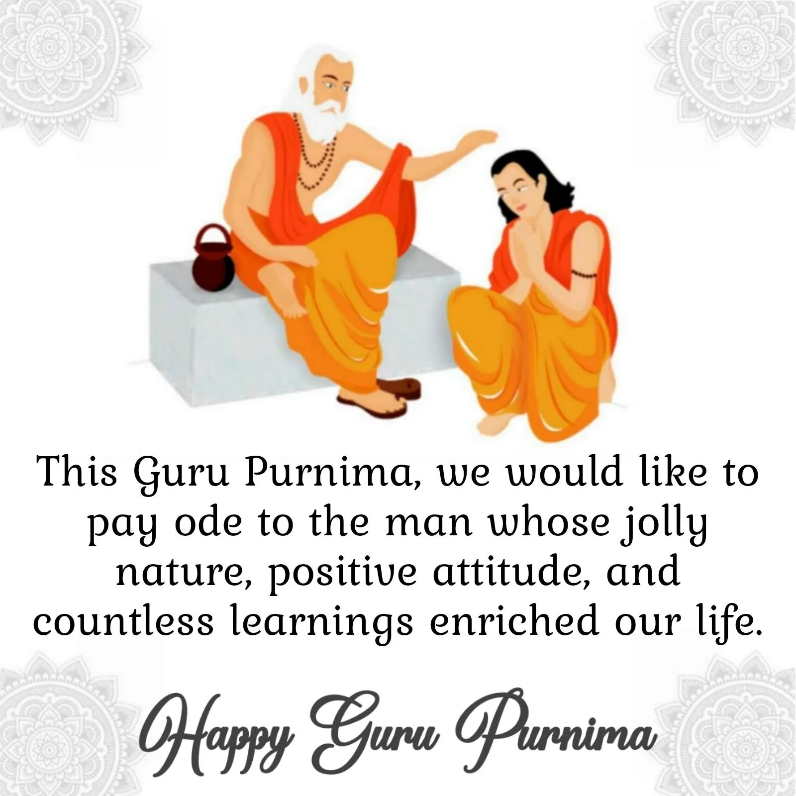 Guru Purnima 2023: Send a special greeting