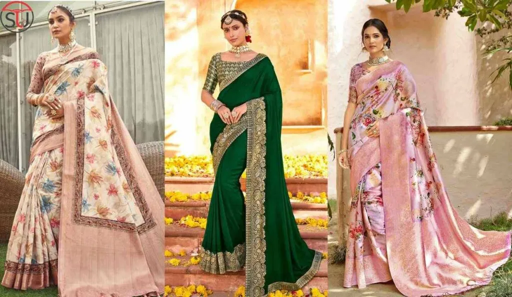 The Floral Print Saree