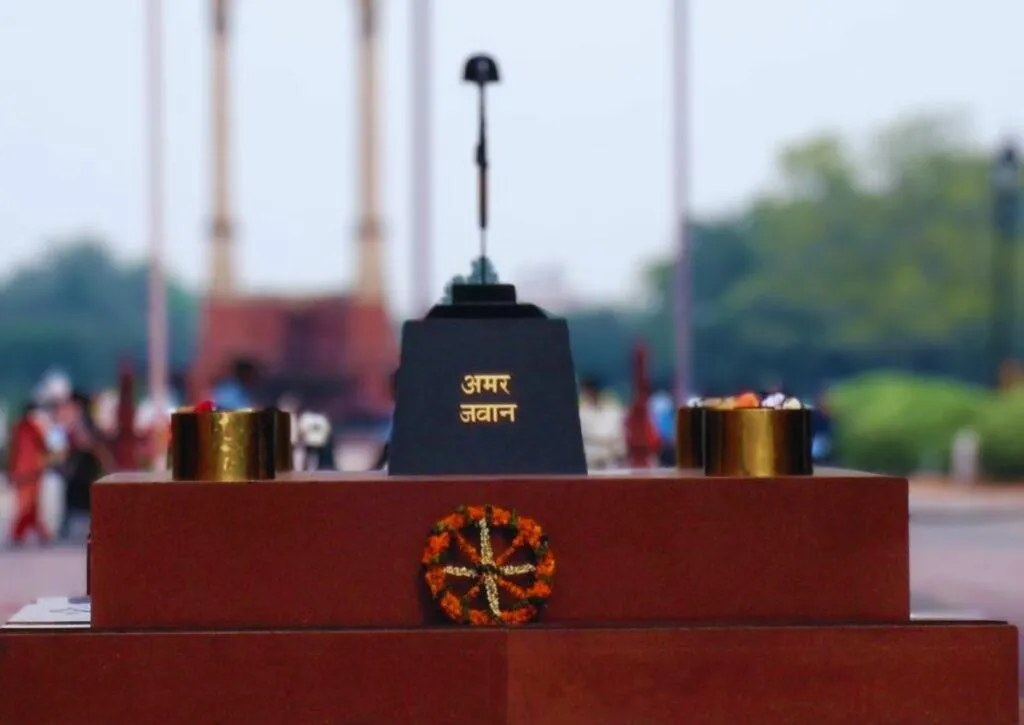 'Amar Jawan Jyoti' on January 26, 1972