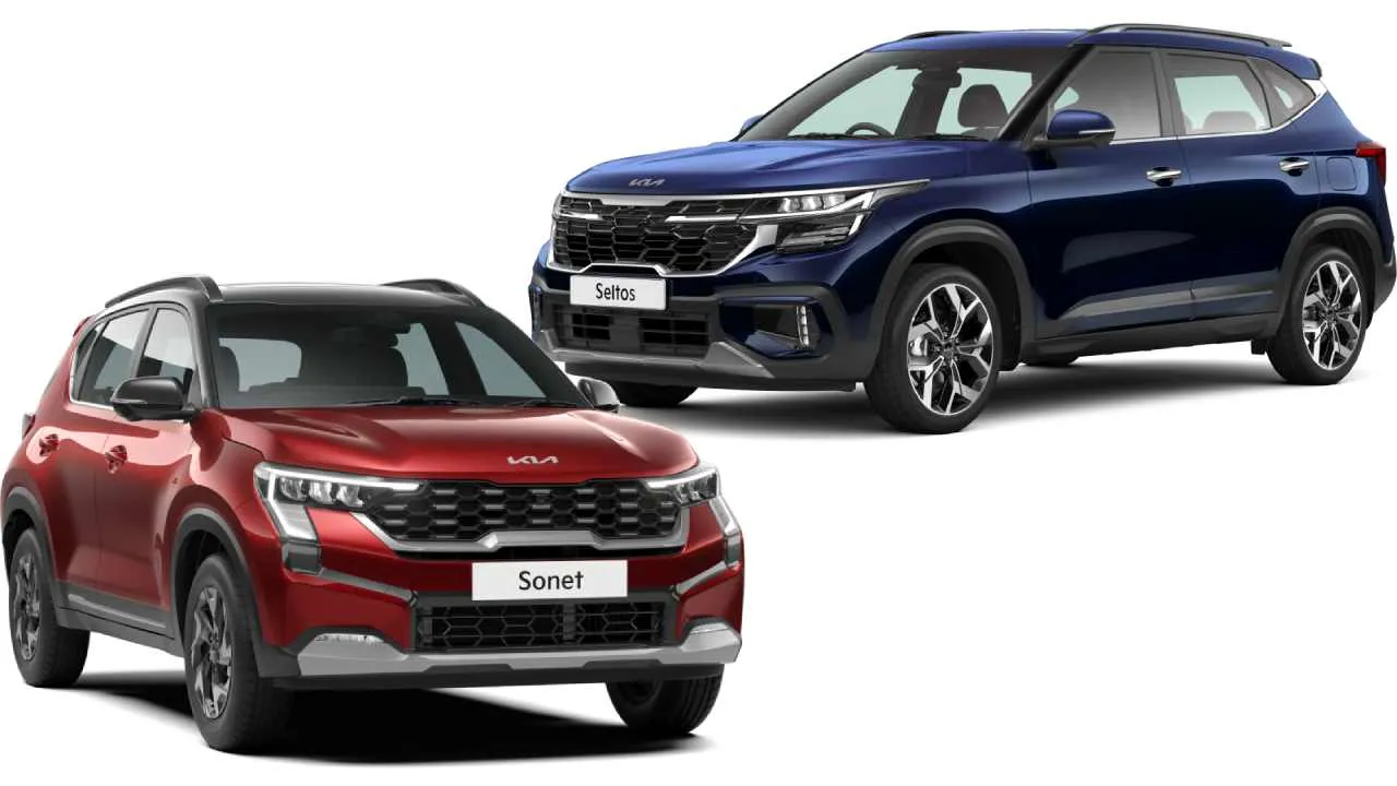 How are the features of Kia Sonet and Seltos