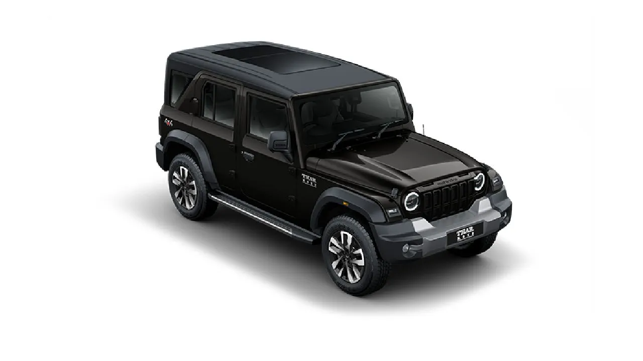 Buy Mahindra Thar Roxx at a down payment of Rs 2 lakh
