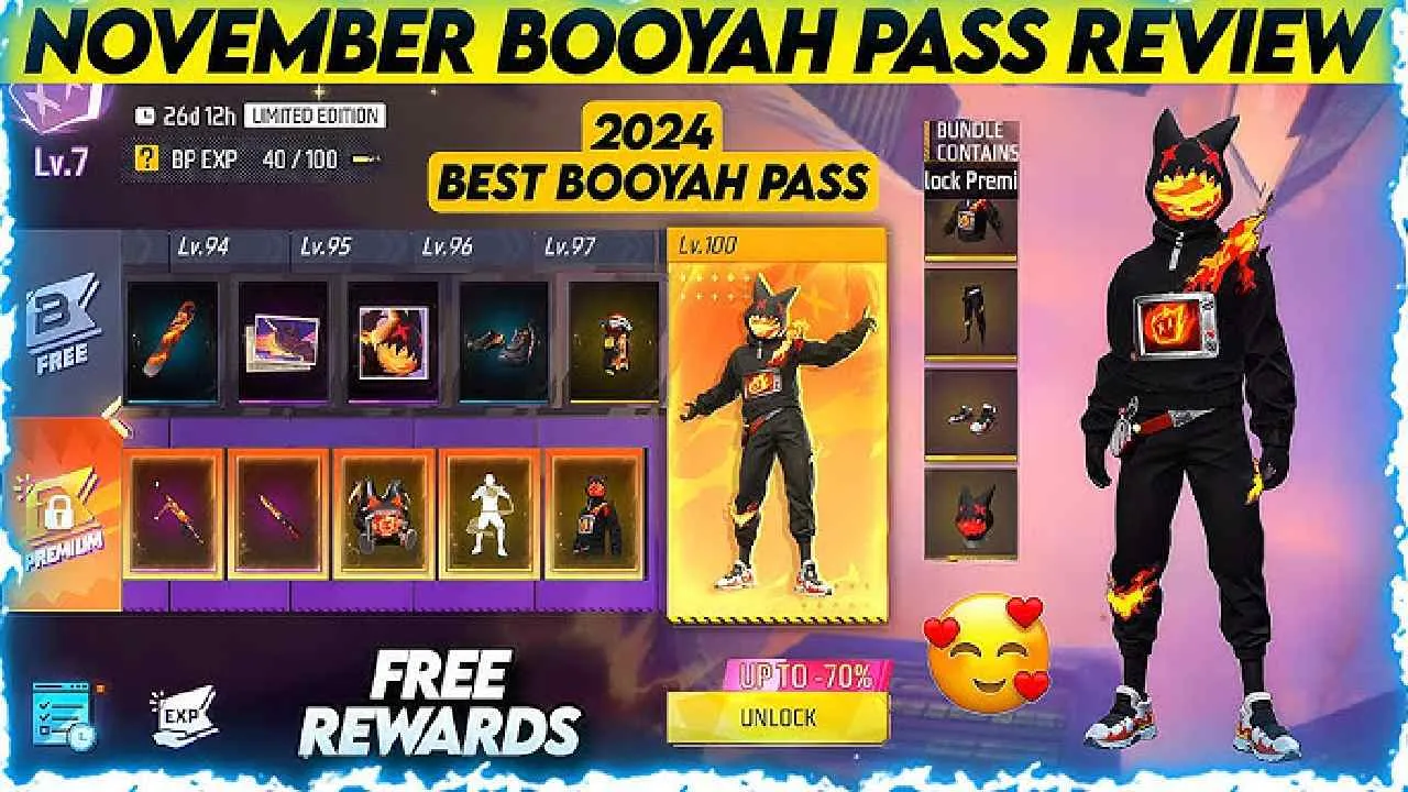 Free Fire Max November Booyah Pass