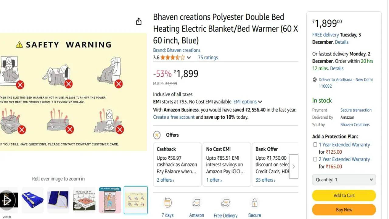 Electric Blanket For Double Bed