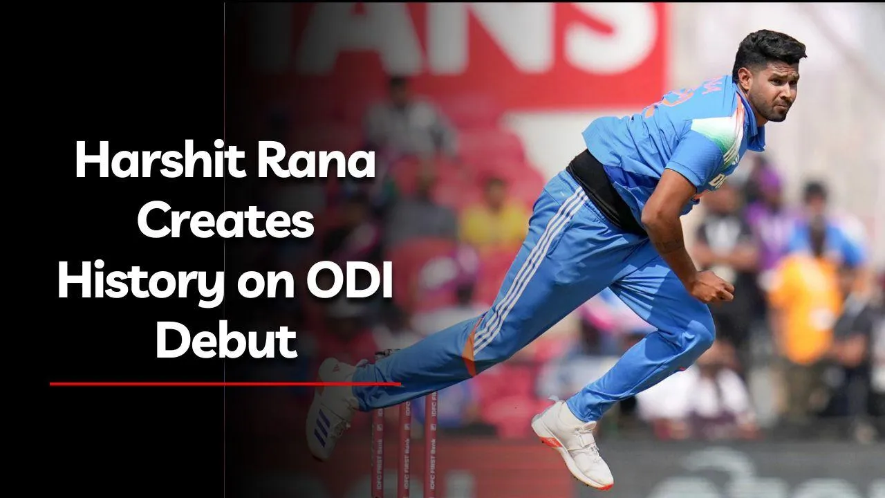 Harshit Rana Creates History on ODI Debut