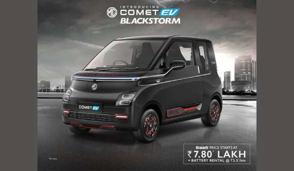 MG Comet EV Blackstorm