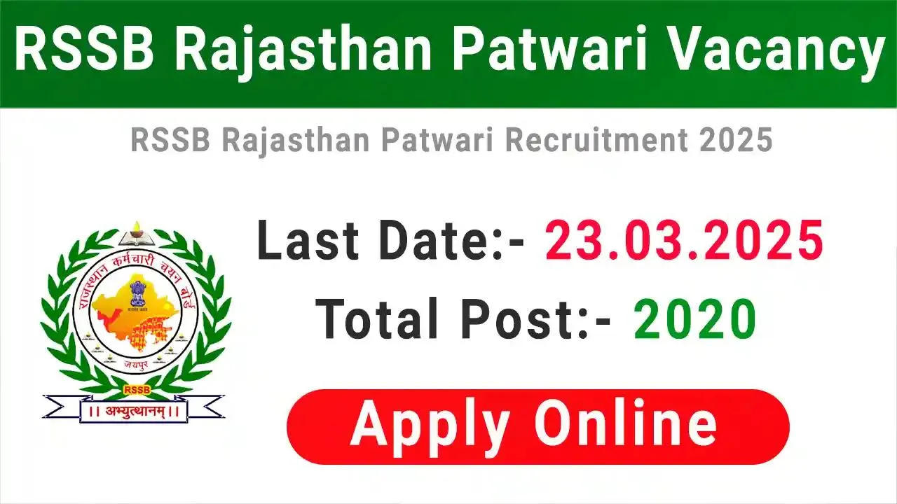 Rajasthan Patwari Recruitment 2025