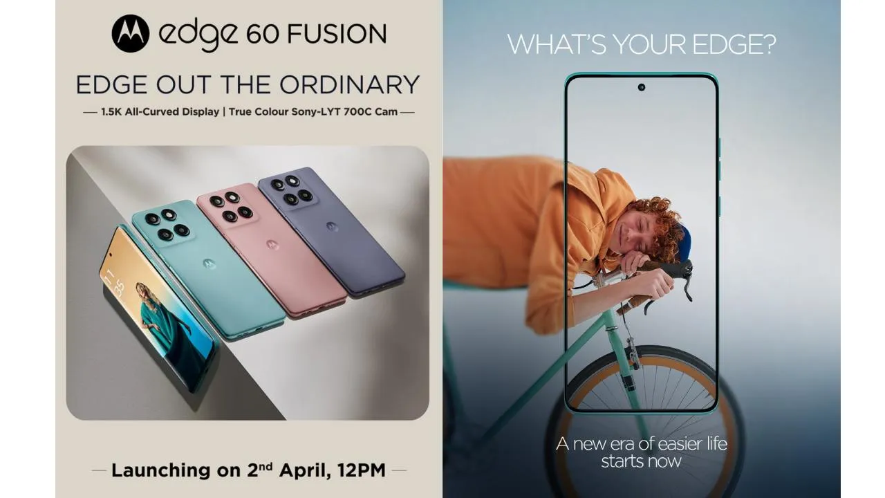 Moto Edge 60 Fusion to Launch in India on April 2