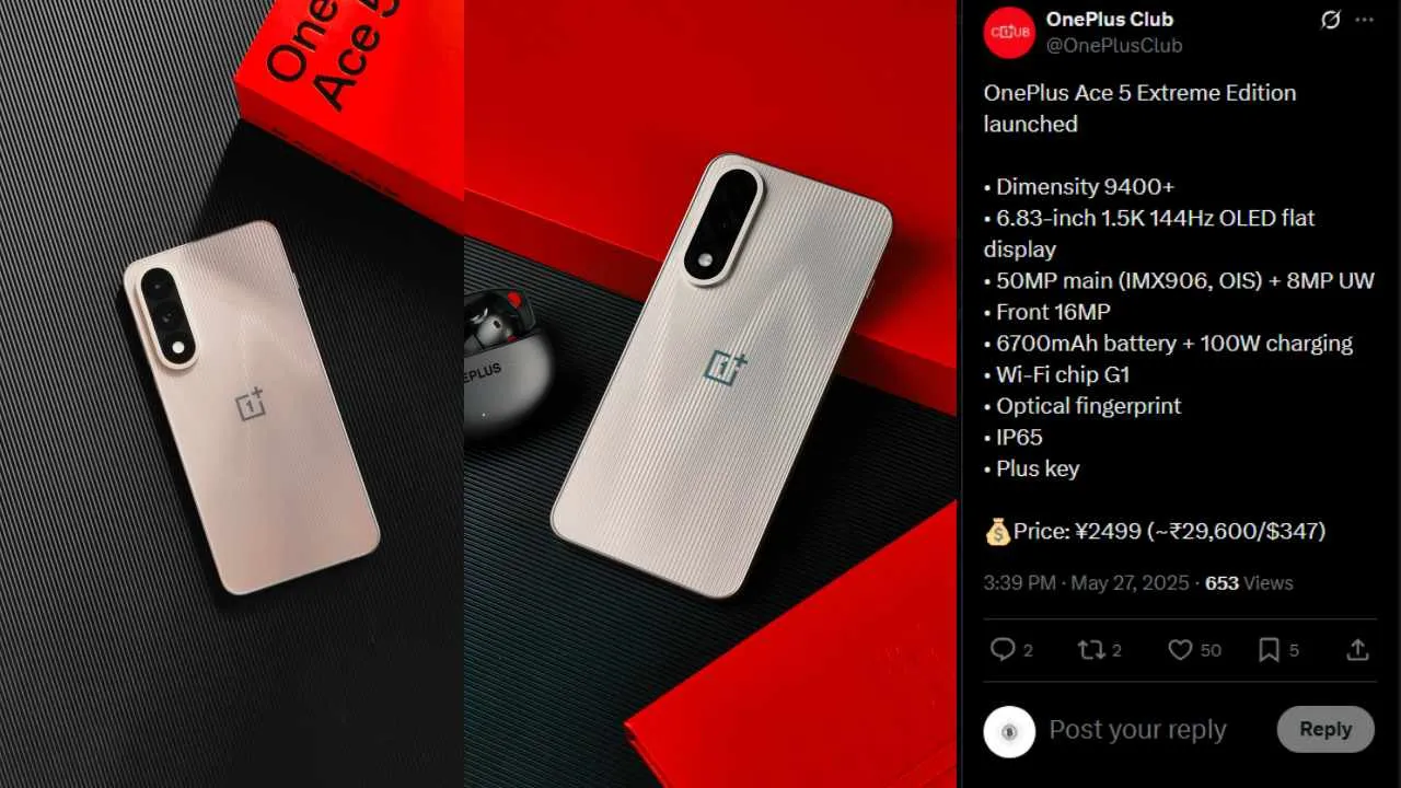 OnePlus Ace 5 Ultra Edition