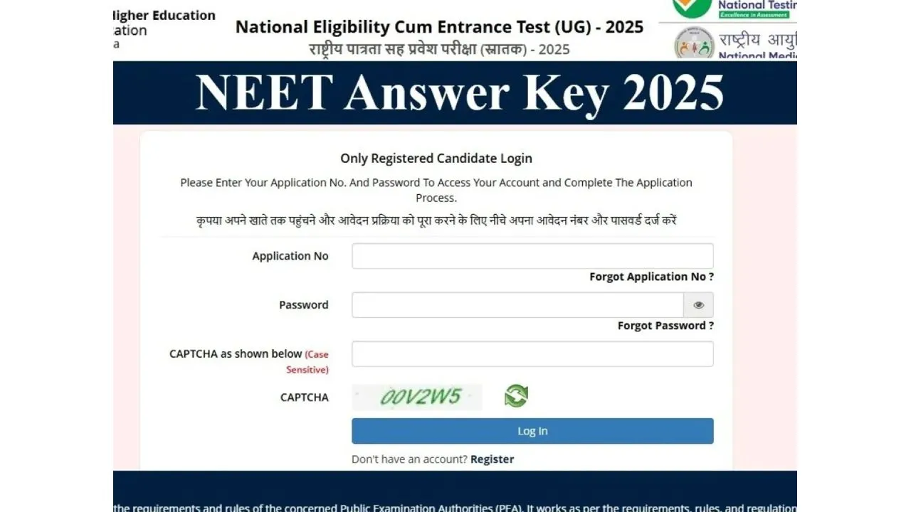 NEET UG 2025 Answer Key
