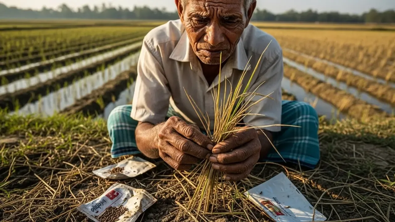 Crop damage caused by fake seeds in Assam