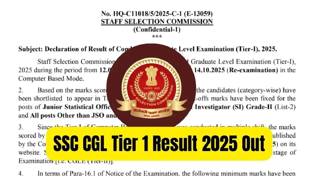 SSC CGL SSC CHSL Results Out