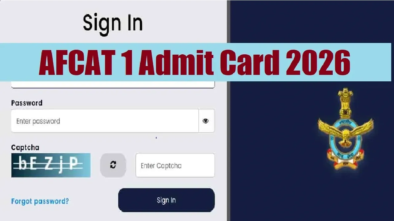 AFCAT 1 Admit Card