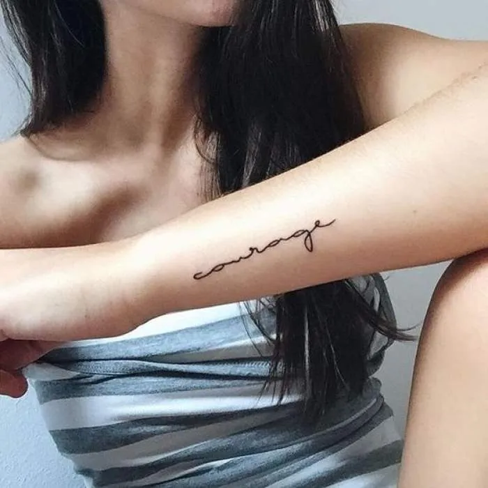 courage tattoo