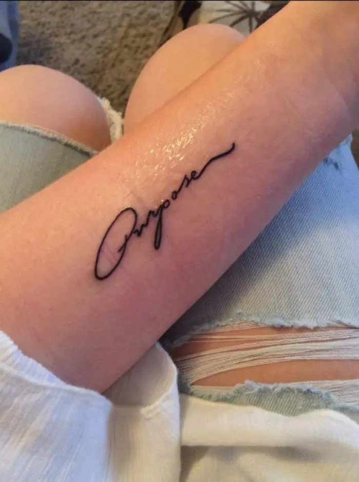 purpose tattoo