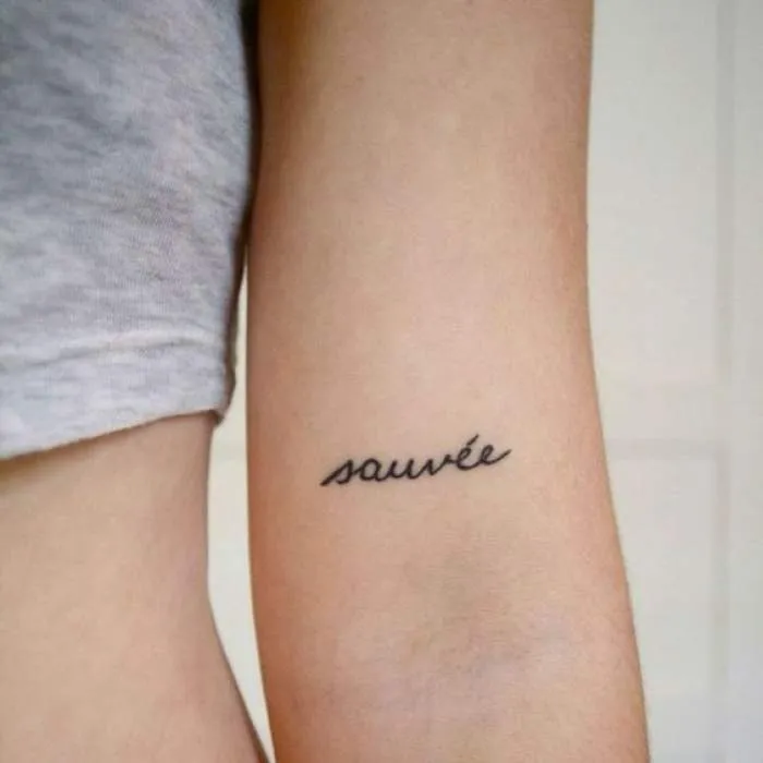 save yourself or others tattoo