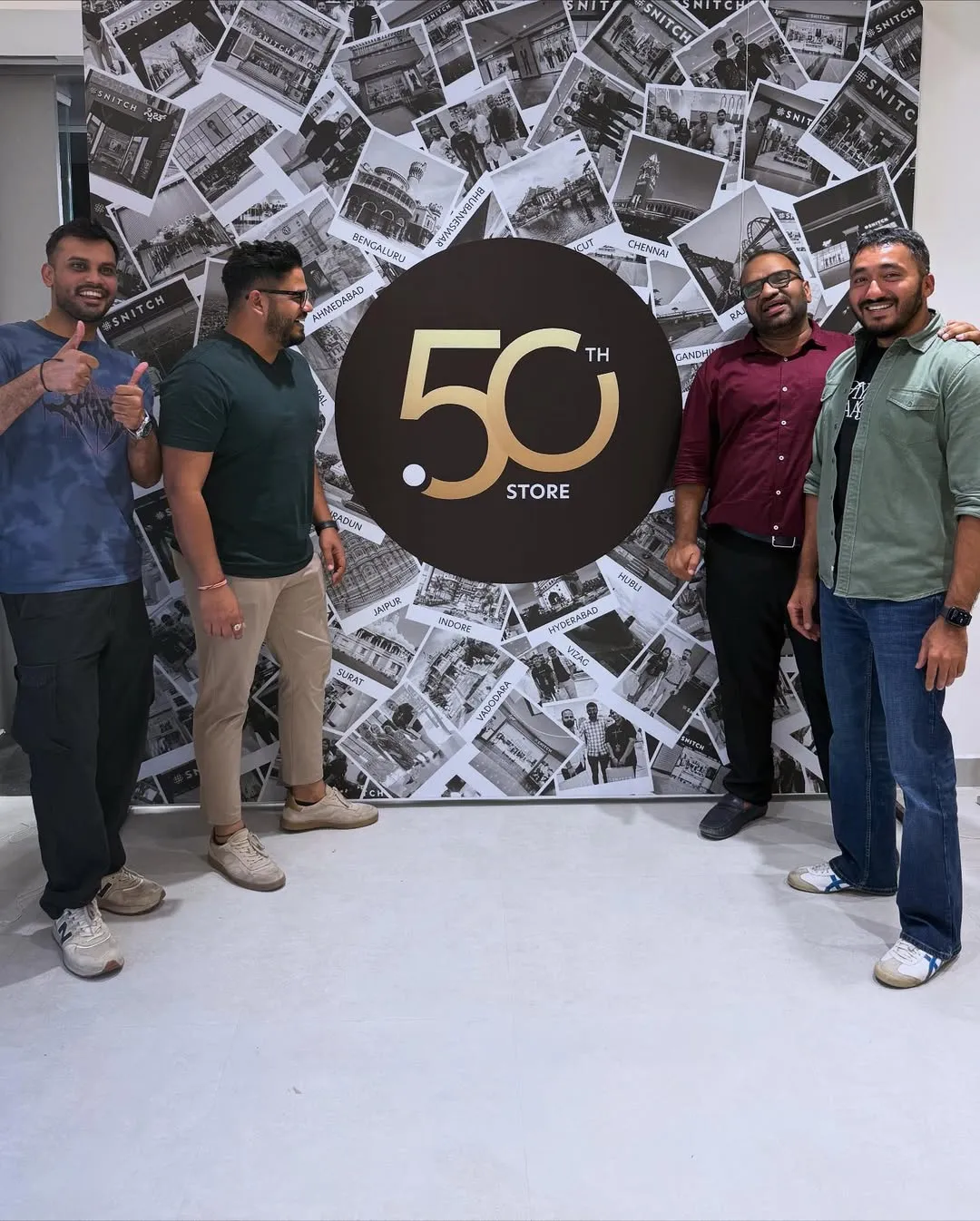 Siddharth Dungarwal Celebrating Snitch's 50th Store Opening