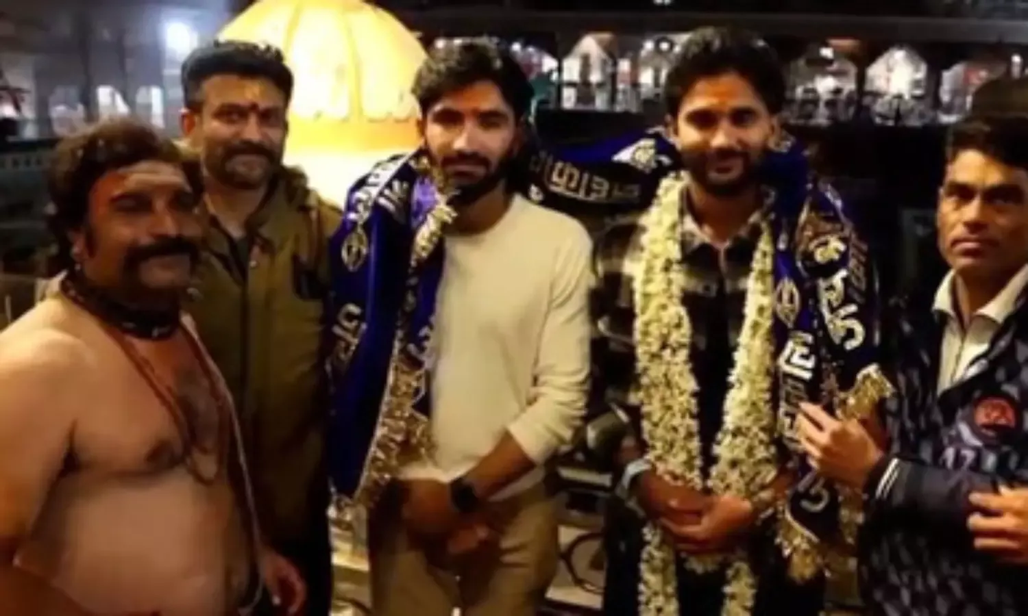 भारतीय क्रिकेट टीम के खिलाड़ी नीतीश कुमार रेड्डी ने महाकालेश्वर मंदिर में  किया दर्शन पूजन