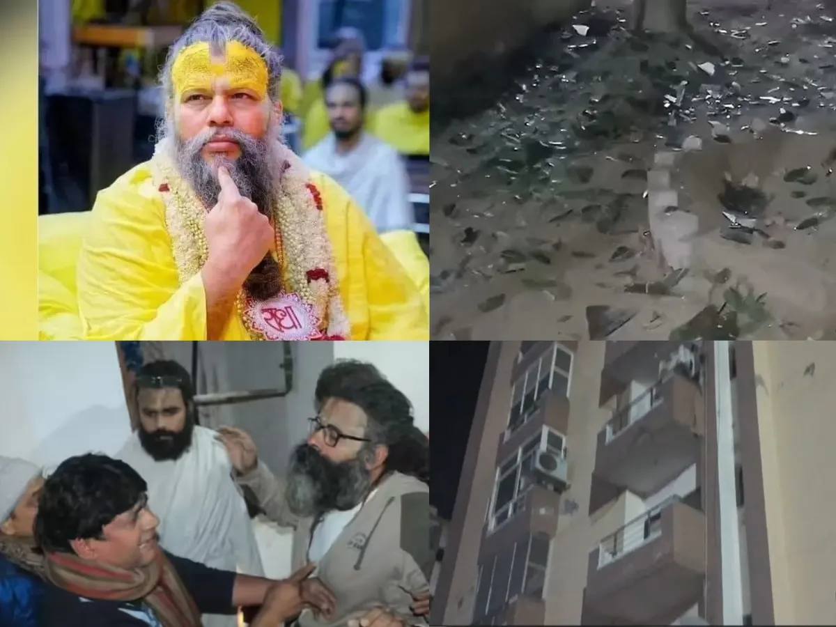 Fire at sant premanand ji maharaj flat in govinda apartment vrindavan goods  burnt to ashes | Premanand flat fire: प्रेमानंद महाराज जी के फ्लैट में लगी  आग, मची अफरा-तफरी, पुलिस-प्रशासन से उलझे