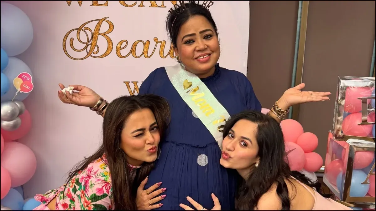Bharti Singh की हुई गोद भराई, 'लाफ्टर शेफ्स' के स्टार्स ने दिया सरप्राइज;  फोटोज-वीडियो वायरल - bharti singh baby shower she flaunt her baby bump with  jannat zubair tejasswi prakash