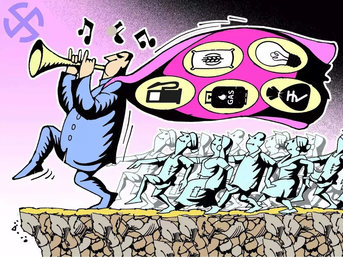 freebies: Freebies Frenzy: Indian politics grapples with electoral promises  amid economic concerns - The Economic Times