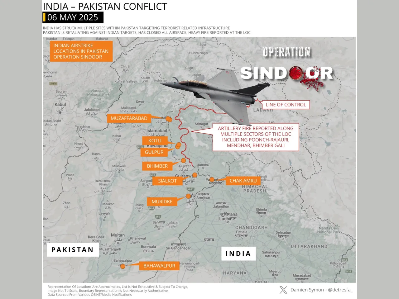 Operation Sindoor Map