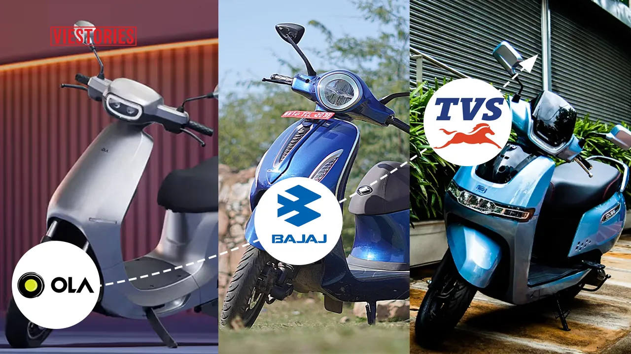 TVS Motors Tops April Electric Two-wheeler Sales, Surpasses Bajaj Auto and Ola Electric