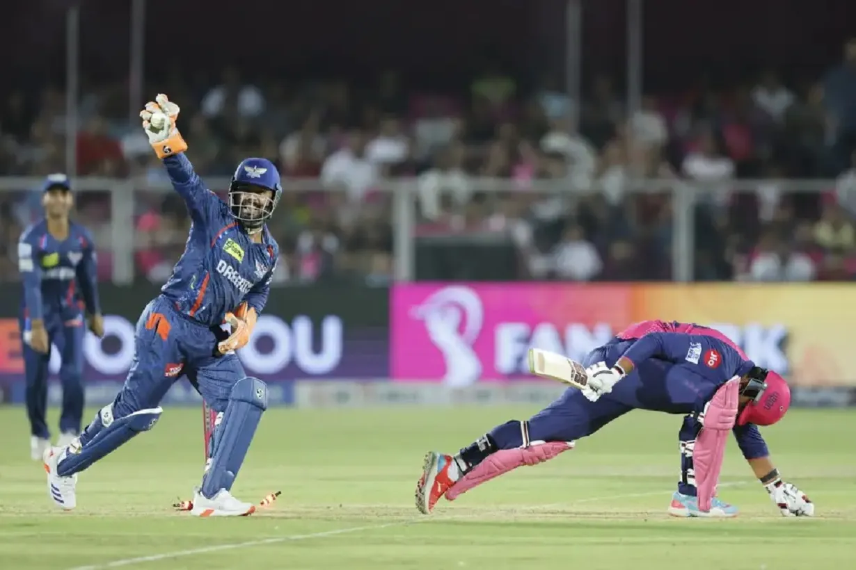 Rishabh Pant stumped Vaibhav Suryavanshi