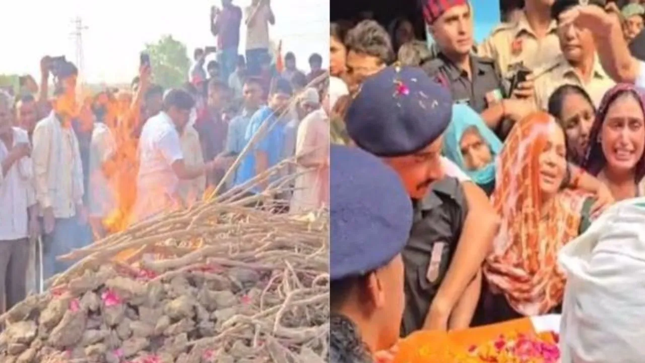 Last rites of martyr Lance Naik Dinesh Kumar, father said- proud of son's martyrdom