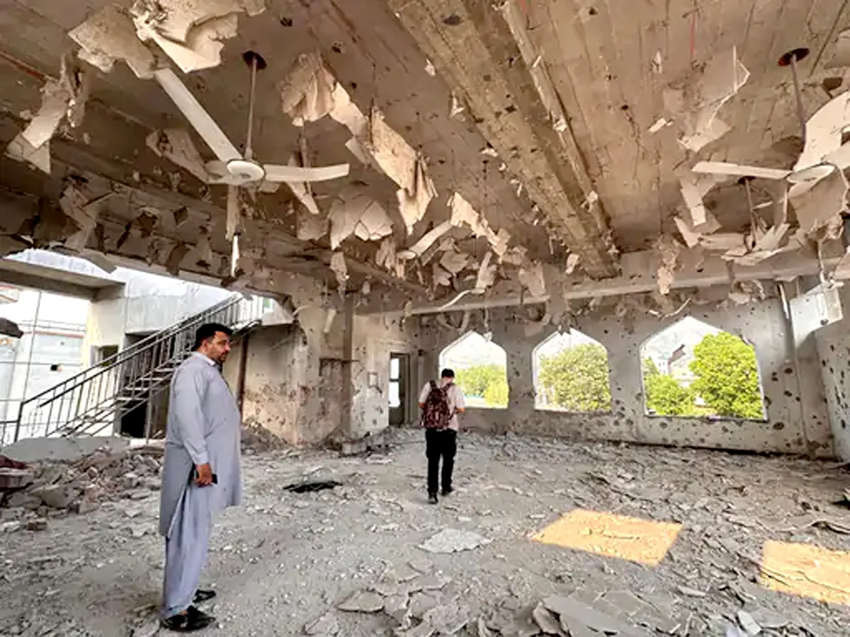 A terrorist building destroyed in Kotli district of PoK