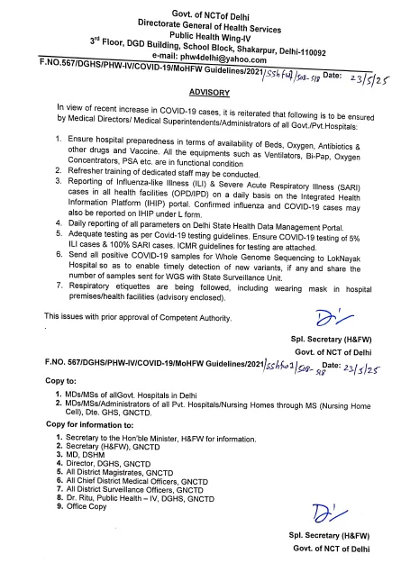 COVID, Delhi Government Order